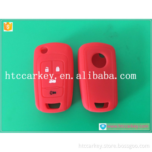 Top quality car key remote in key for 4 Button Chevr silicone key cover